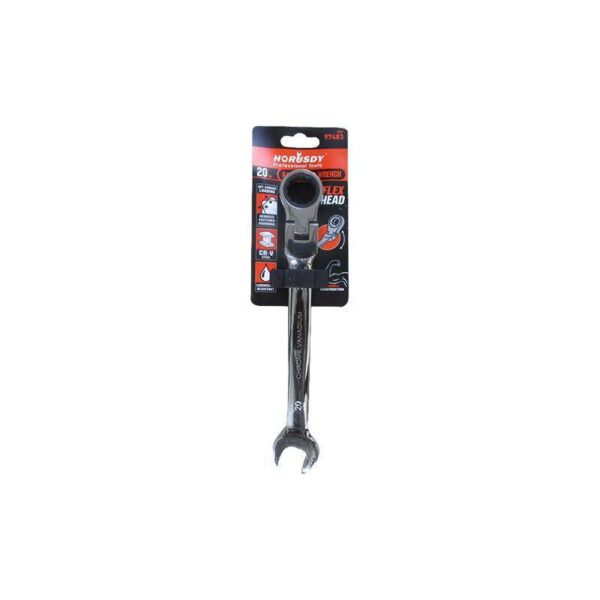 HORUSDY 20mm Head Flex Ratcheting Wrench - SDY-97483